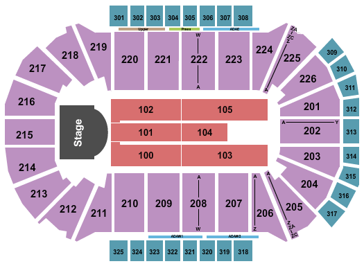 Resch Center Journey Seating Chart